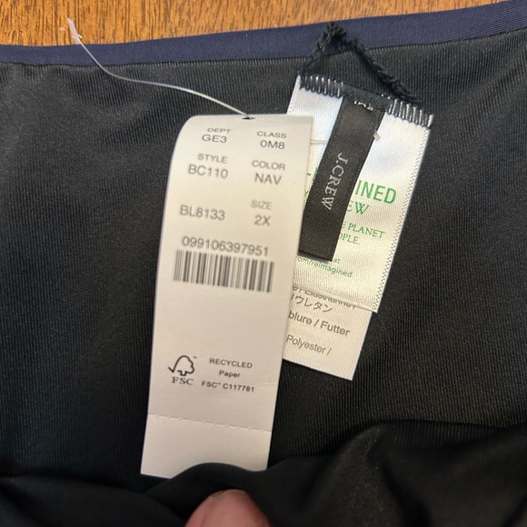 J. Crew Blue and Black Swim - Picture 2 of 3